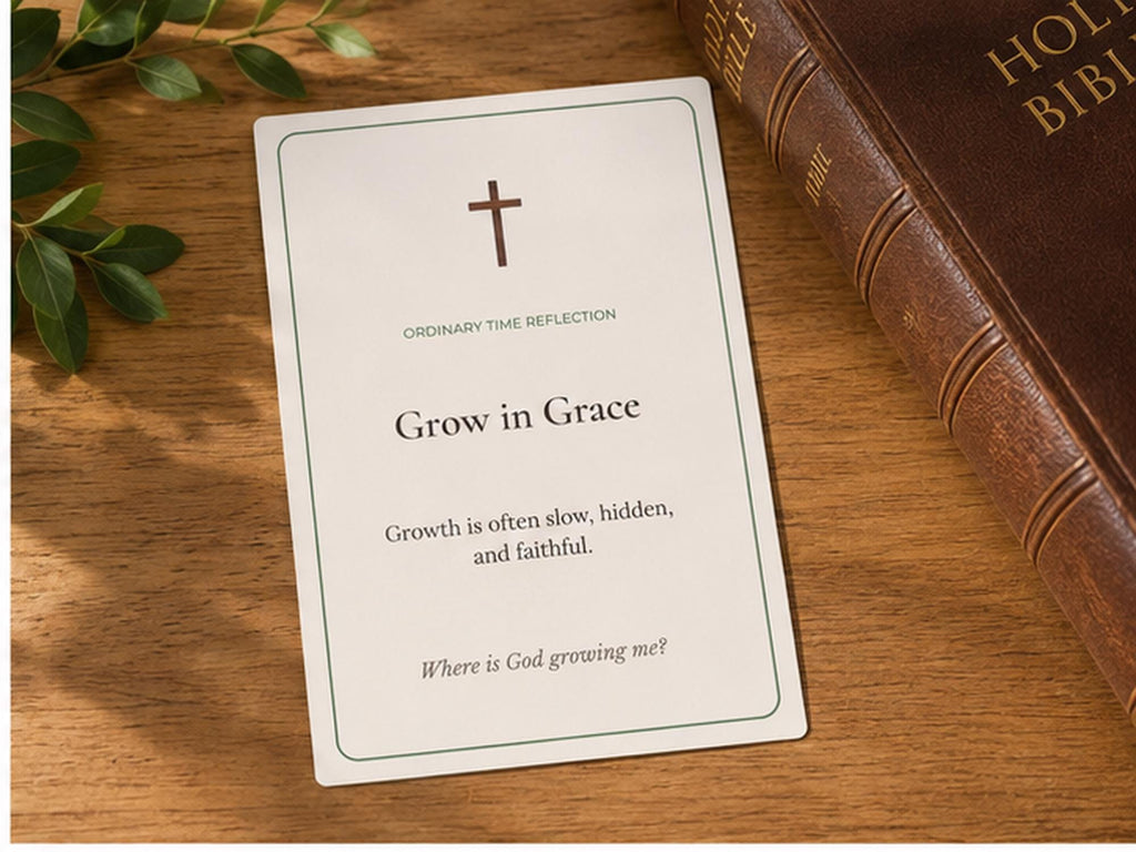 Catholic Ordinary Time Reflection Cards | Scripture Meditation Devotional Set