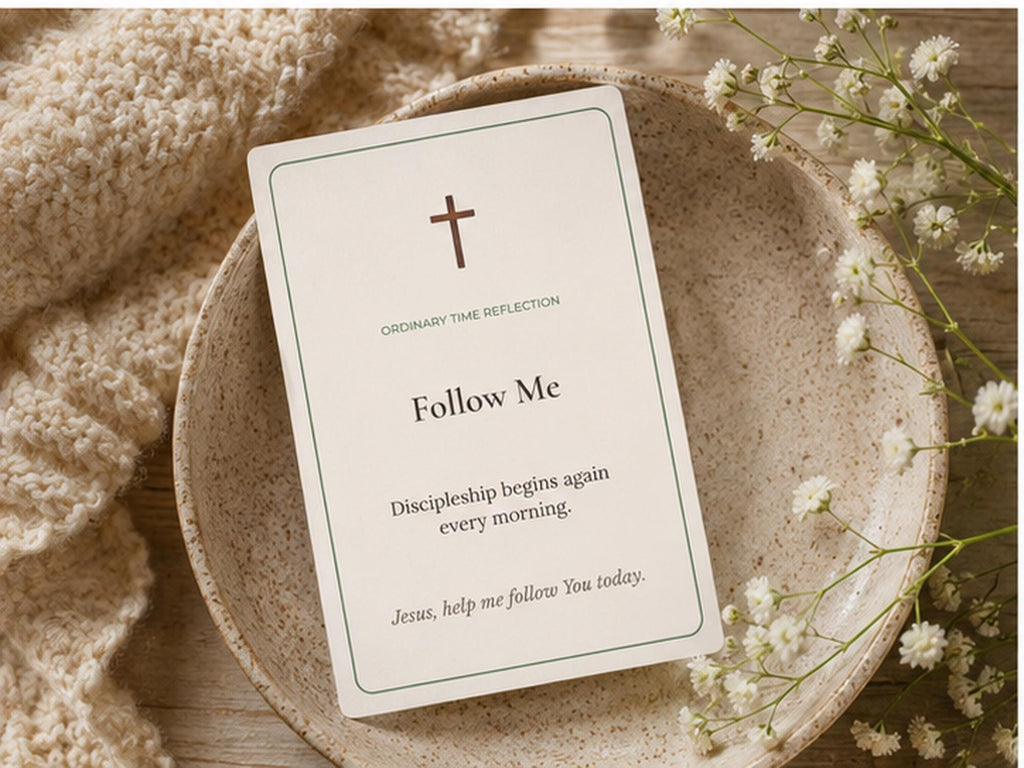 Catholic Ordinary Time Reflection Cards | Scripture Meditation Devotional Set