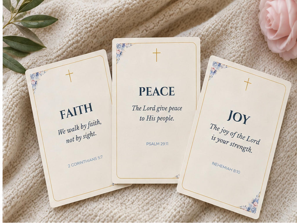 Catholic Scripture Cards Set | Bible Verse, Prayer, Encouragement Cards
