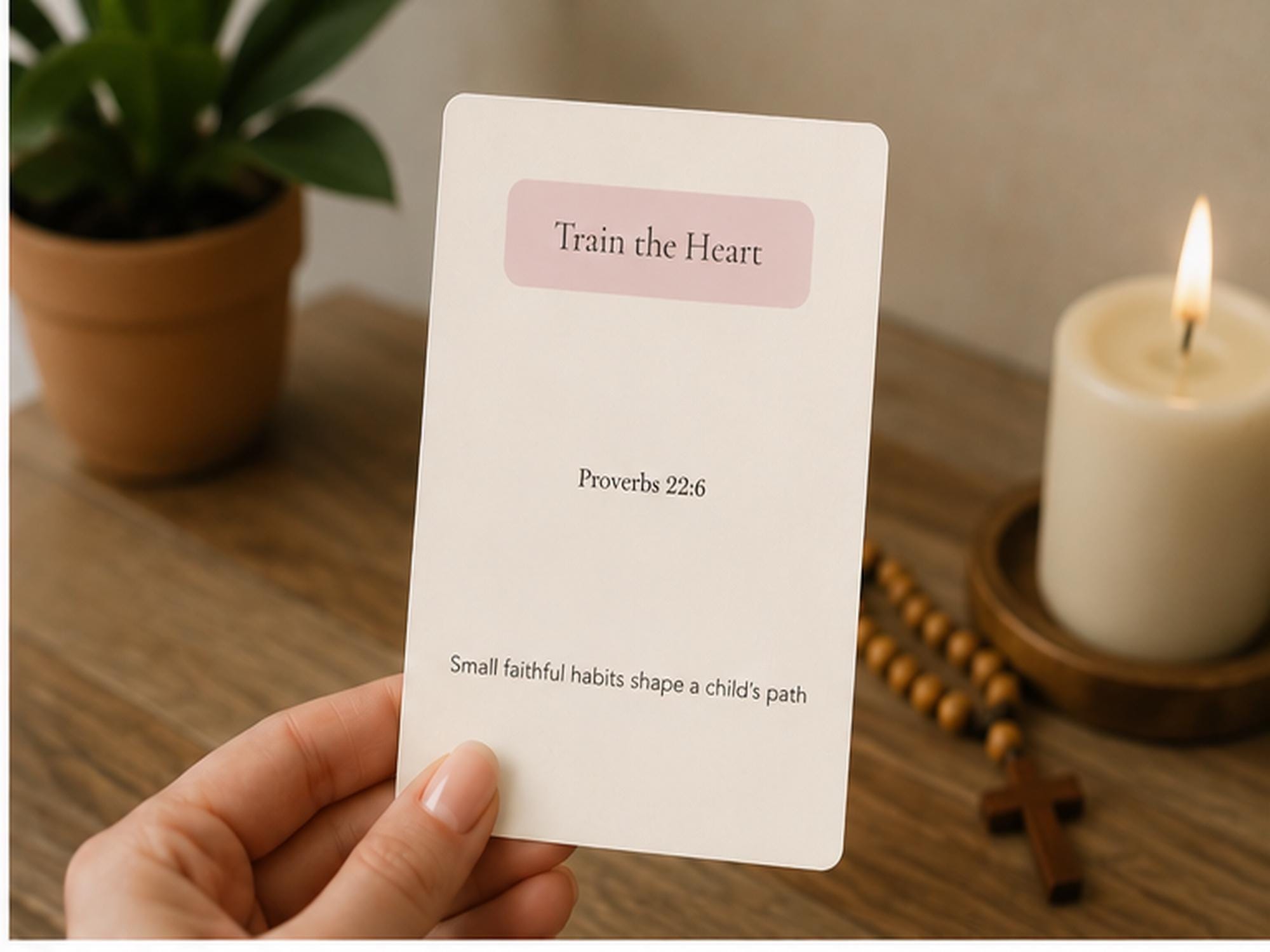 Catholic Parenting Scripture Cards | Bible Verse Encouragement (Set of 20)