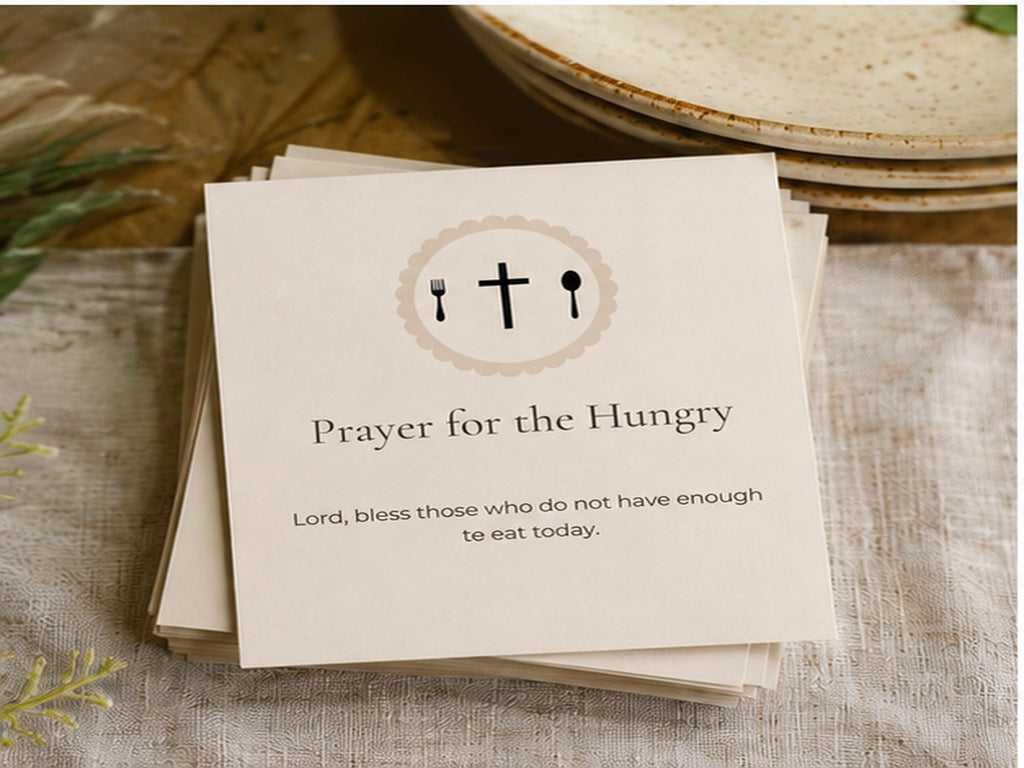 Catholic Mealtime Prayer Cards | Set of 18, Family Dinner Grace Before Meals