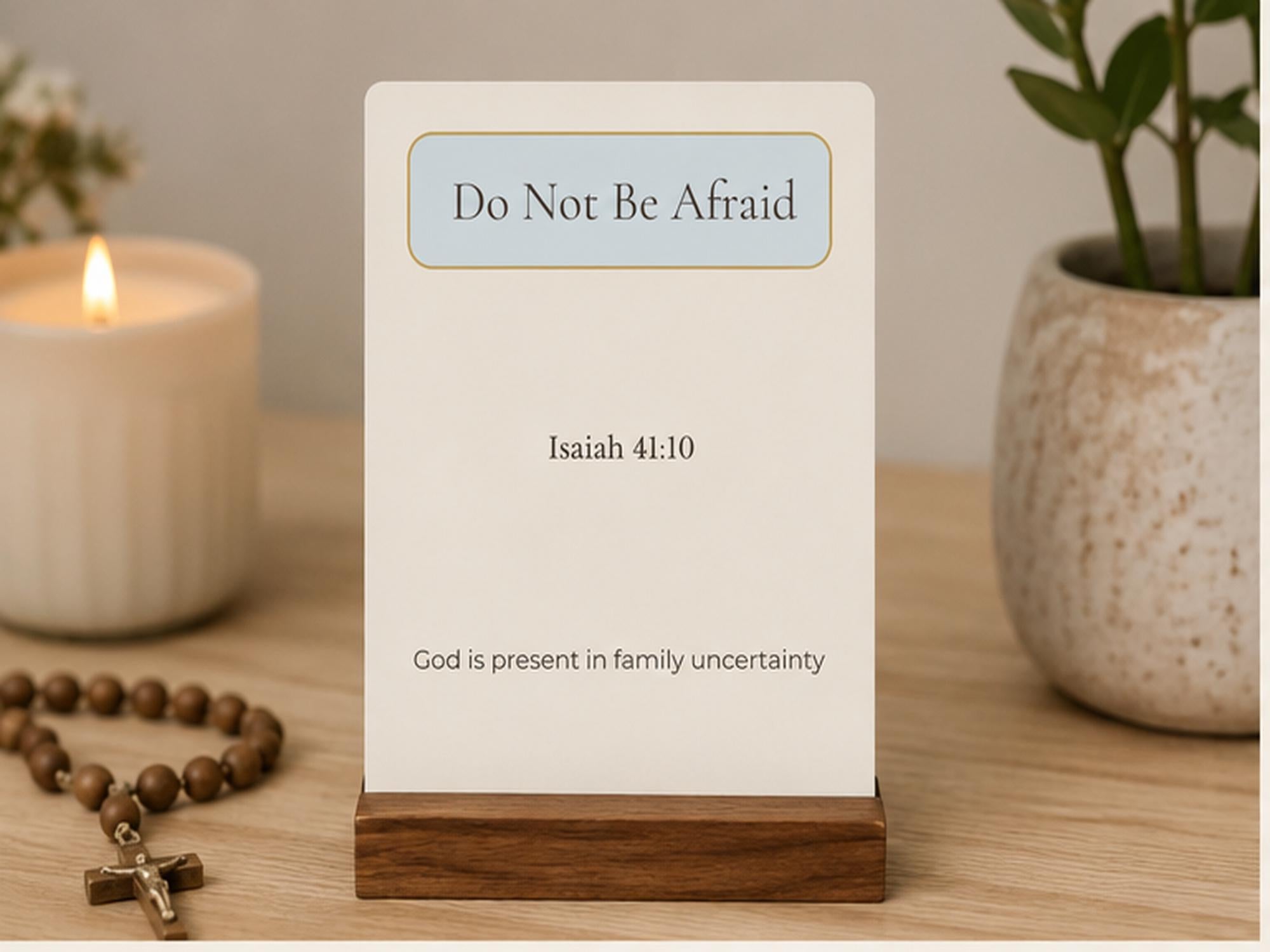 Catholic Scripture Cards | Bible Verse Set, Family Prayer, Christian Home Decor