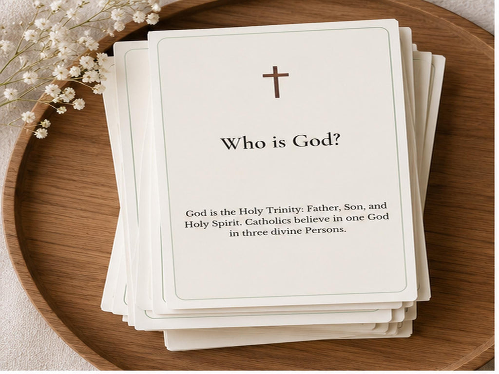 Catholic Faith Basics Study Cards | OCIA RCIA Resource Set (12 Cards)