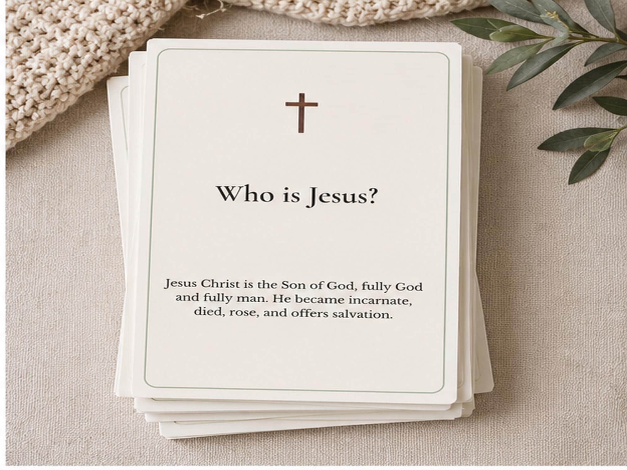 Catholic Faith Basics Study Cards | OCIA RCIA Resource Set (12 Cards)
