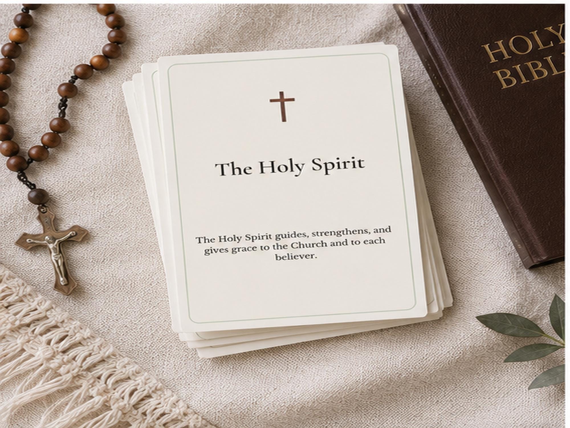 Catholic Faith Basics Study Cards | OCIA RCIA Resource Set (12 Cards)