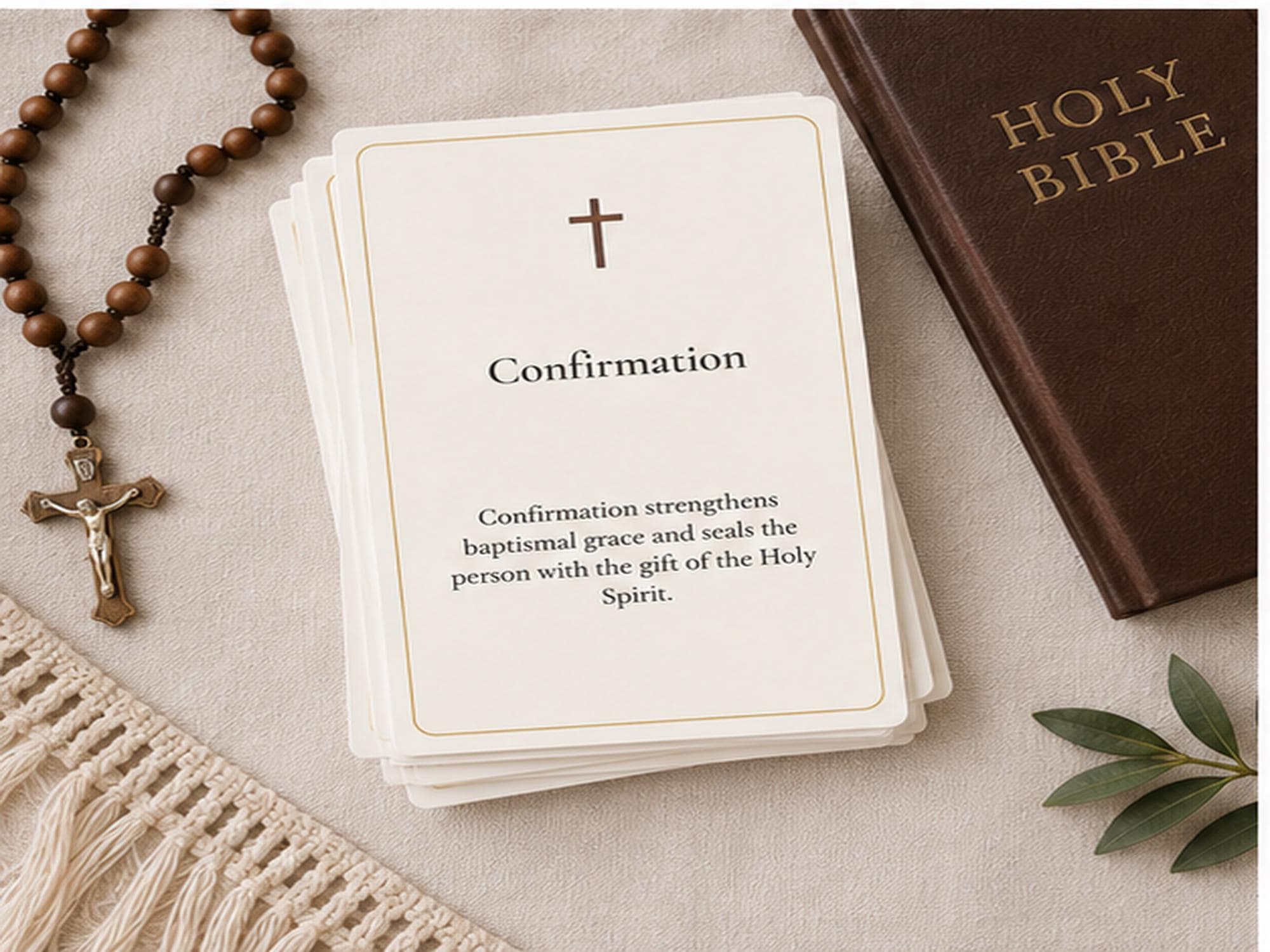 Understanding the Sacraments Cards | Catholic Sacraments Guide | RCIA OCIA | First Communion | Confirmation | Card Set