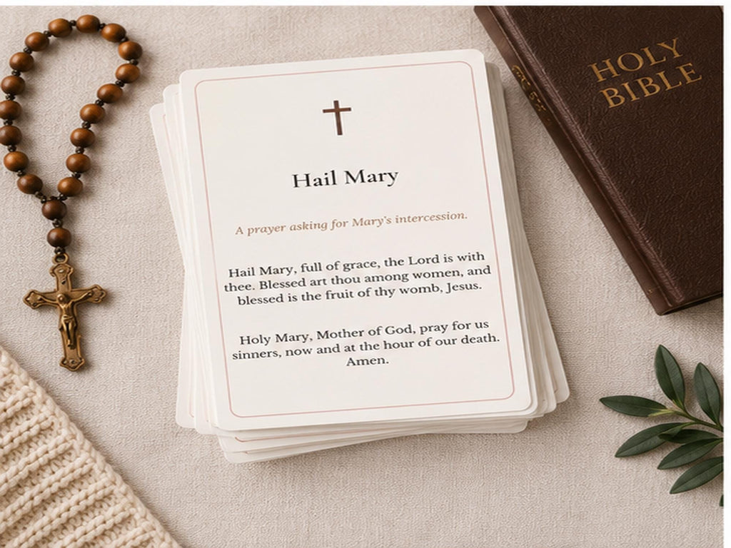 Catholic Prayer Cards | Traditional Daily Prayers, RCIA, Confirmation Gifts