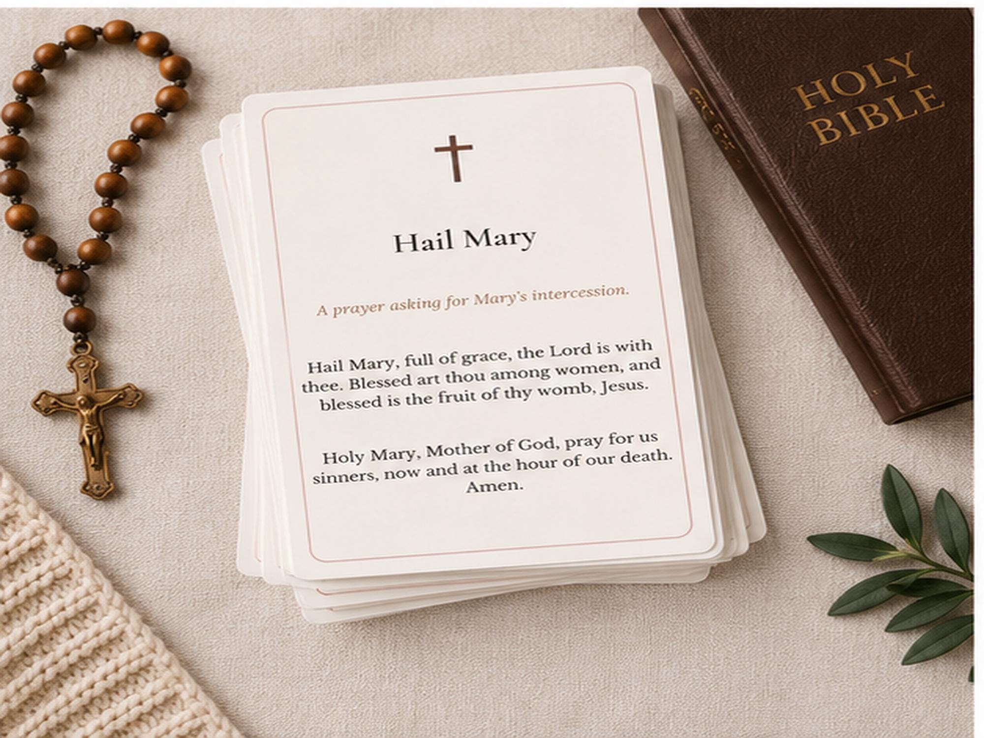 Catholic Prayer Cards | Traditional Daily Prayers, RCIA, Confirmation Gifts