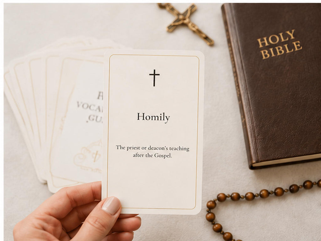 Catholic Vocabulary Cards | RCIA OCIA Study Resource, Faith Terms