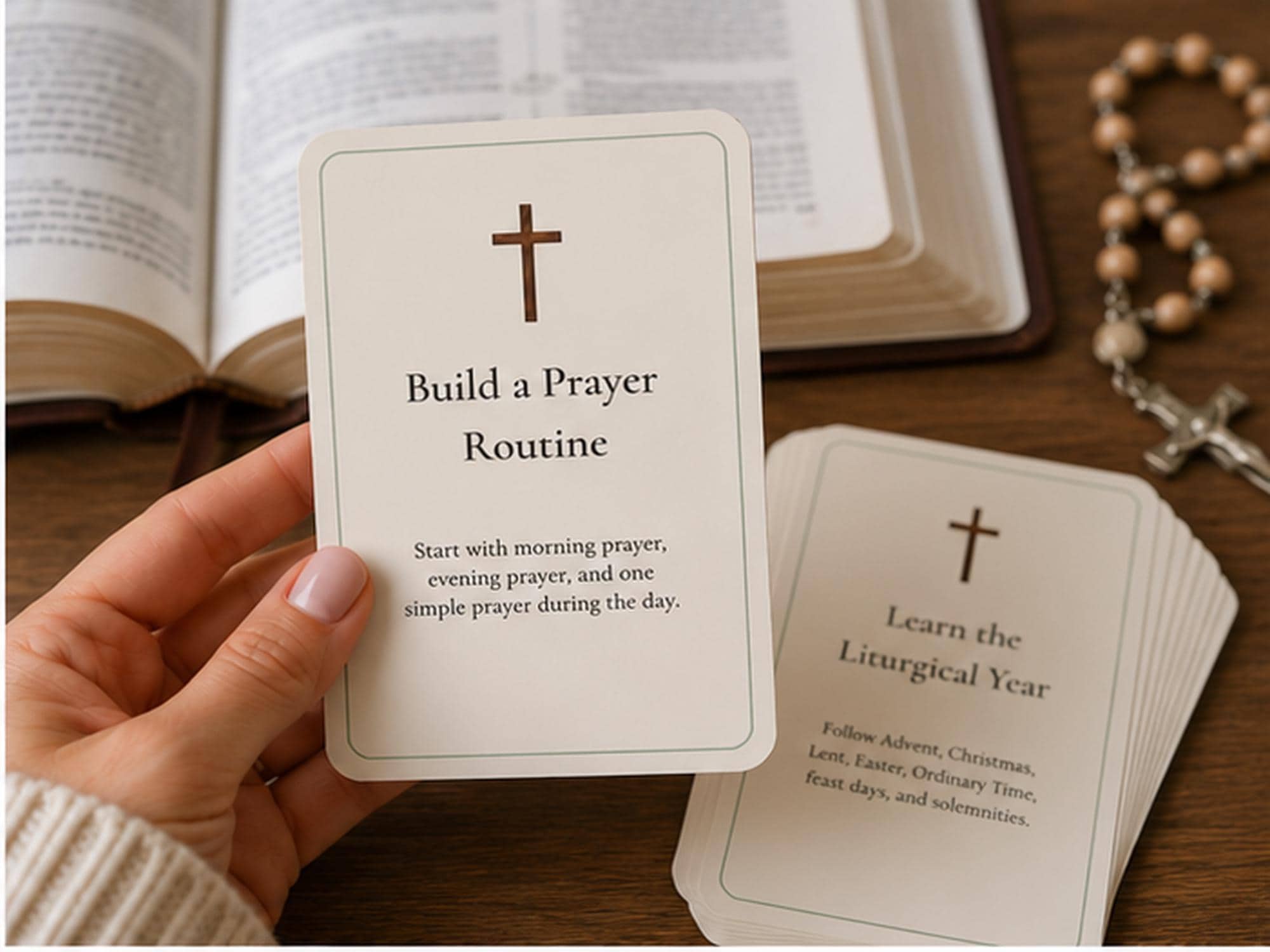 Catholic Living Starter Cards | Faith Guide for OCIA, Confirmation, New Catholics
