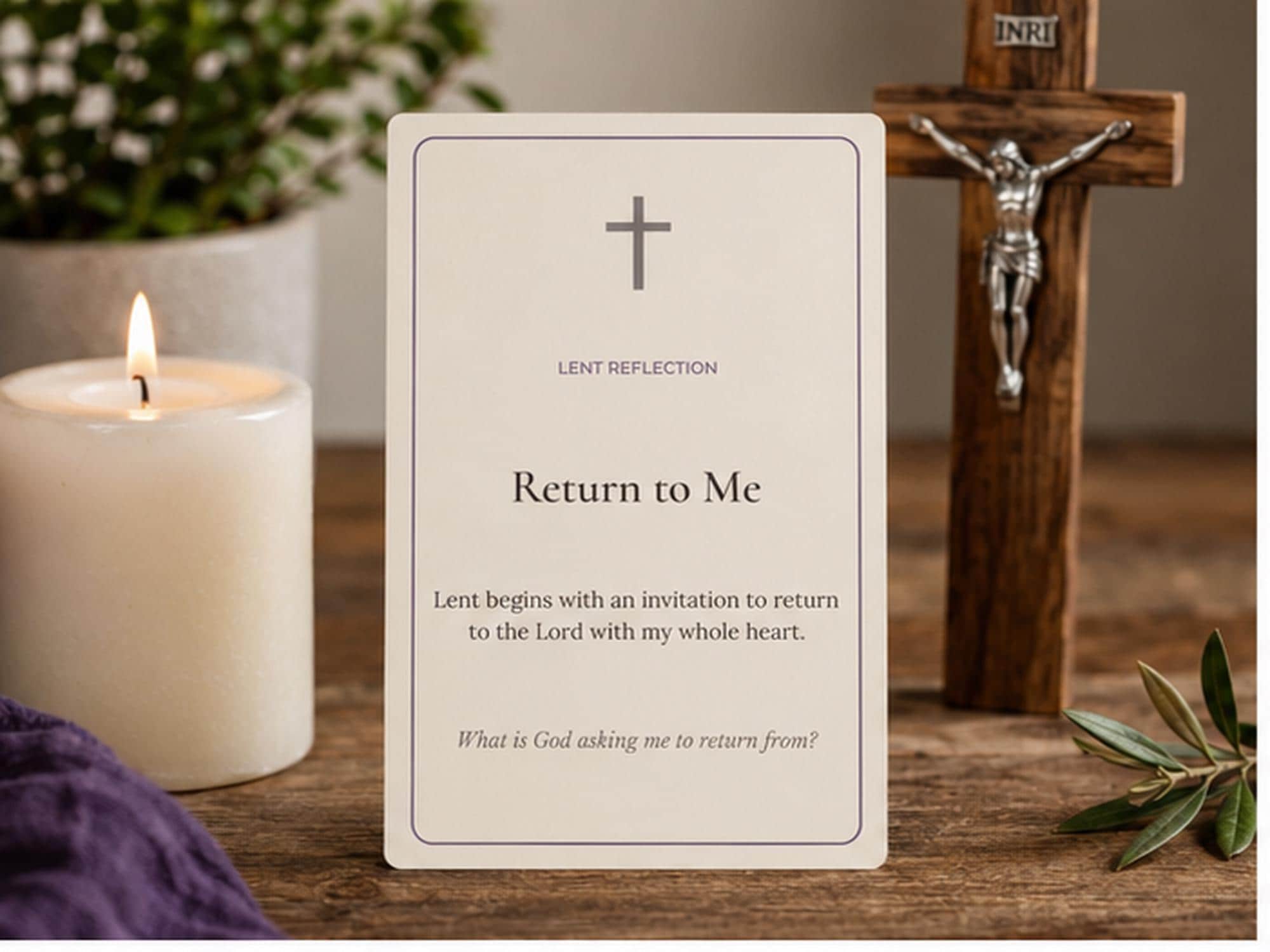 Catholic Lent Reflection Cards | 14 Prayer Meditation Cards, Lenten Devotional