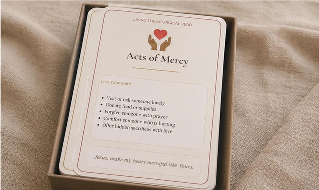 Living Liturgical Year Cards | Catholic Seasonal Devotional Prayer Set (12 Cards)